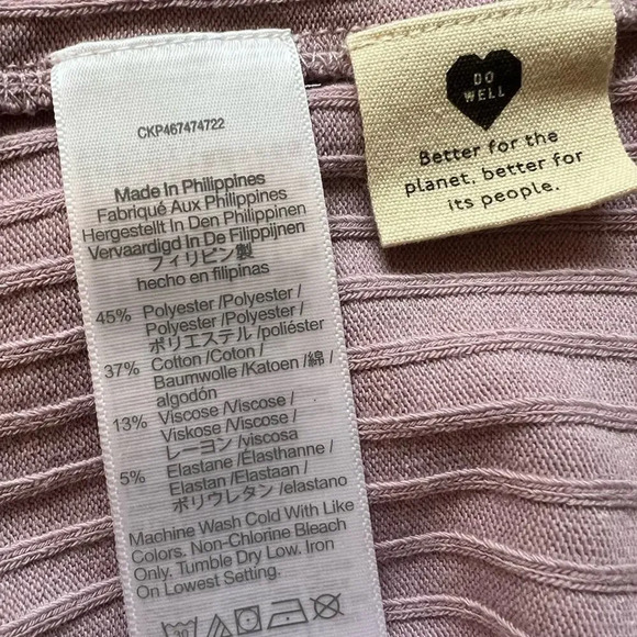 MADEWELL Ribbed Crop Cardigan in Provence Grape‎ size XS - Picture 8 of 10